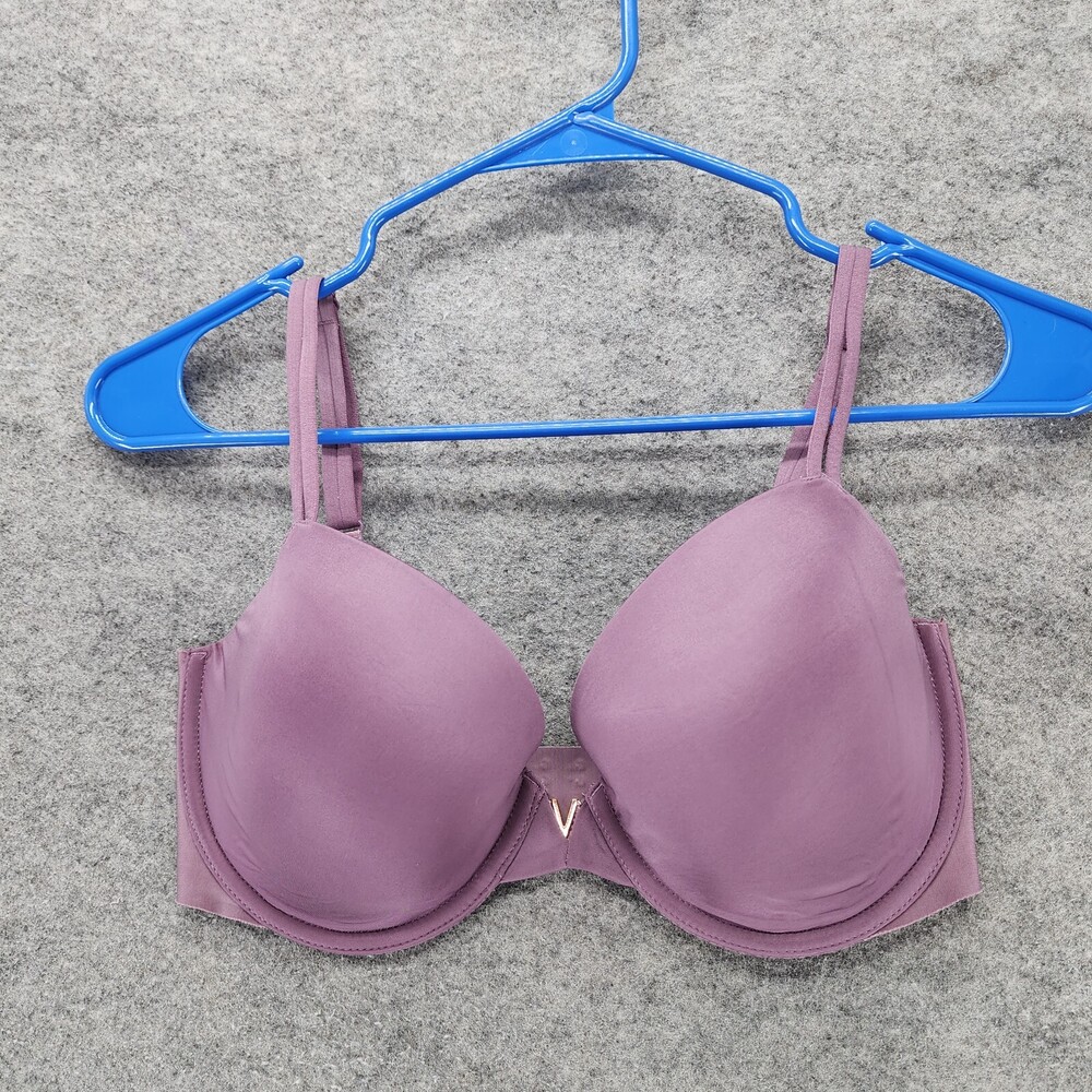 Victoria Secret Bra Womens 32DDD Lined Demi Purple Underwired